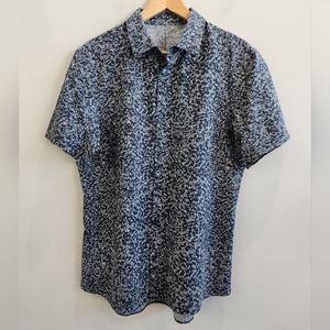 Lululemon Commission Shirt Short Sleeve Blue Men's Size Medium